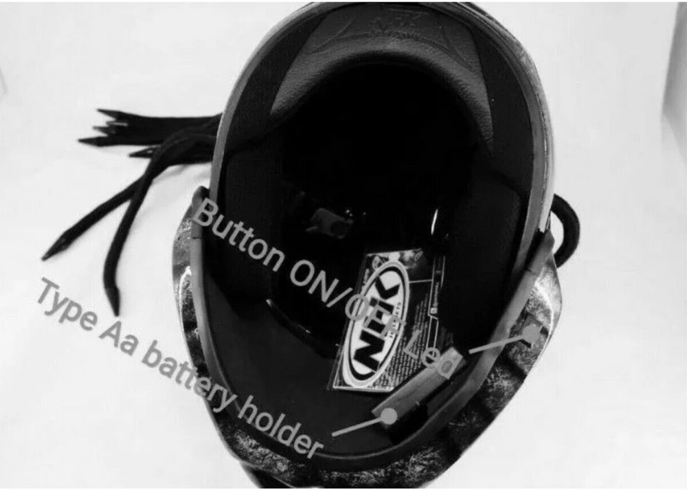 CHOPPER MOTORCYCLE HELMET CUSTOM PREDATOR SILVER SKULL ( DOT & ECE CERTIFIED )