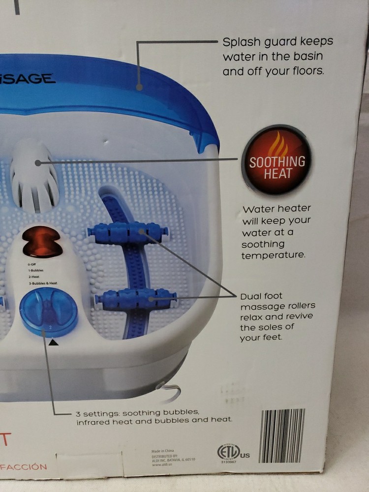 Visage deluxe foot spa with heat