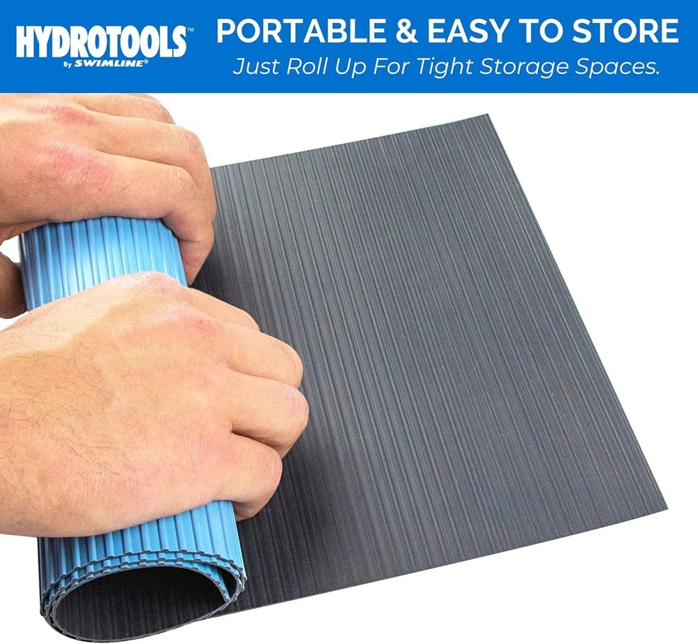 9" x 24" HYDROTOOLS Protective Ladder Mat for Above Ground Pools - Safety First!