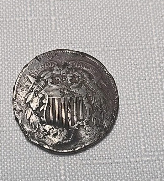 USA Two Cent Piece Coin Circulated -