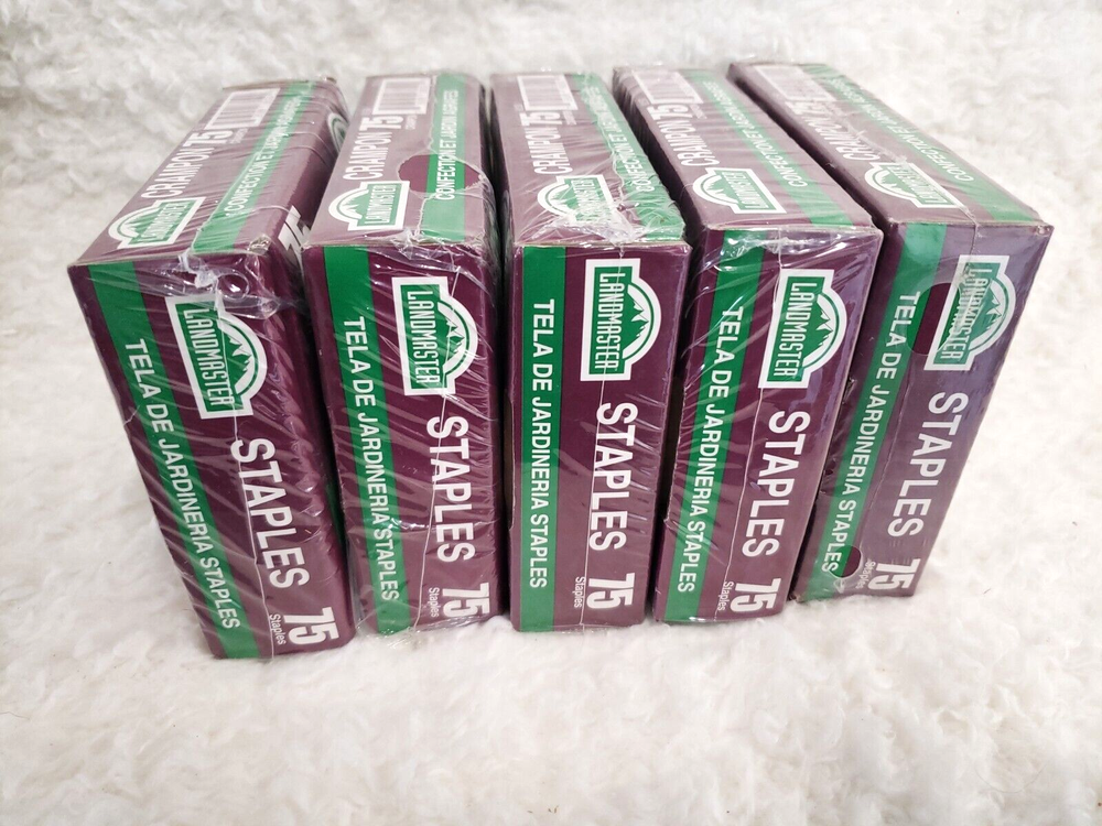 LANDMASTER Commerical 75-Staple Box Lot/5 SEALED!