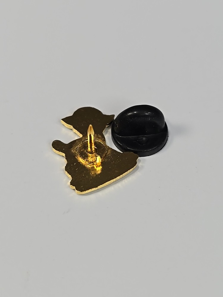 Lamb With Blue Bow Lapel Pin Small Size