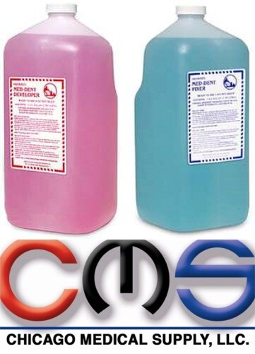 CMS X-Ray Film Automatic Rapid Processing DEVELOPER / FIXER 1 Gallon Xray Ready