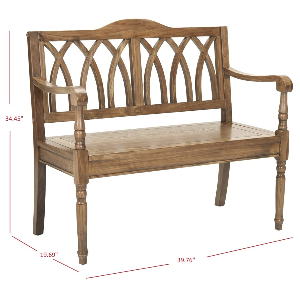 SAFAVIEH Benjamin Bench | Oak |