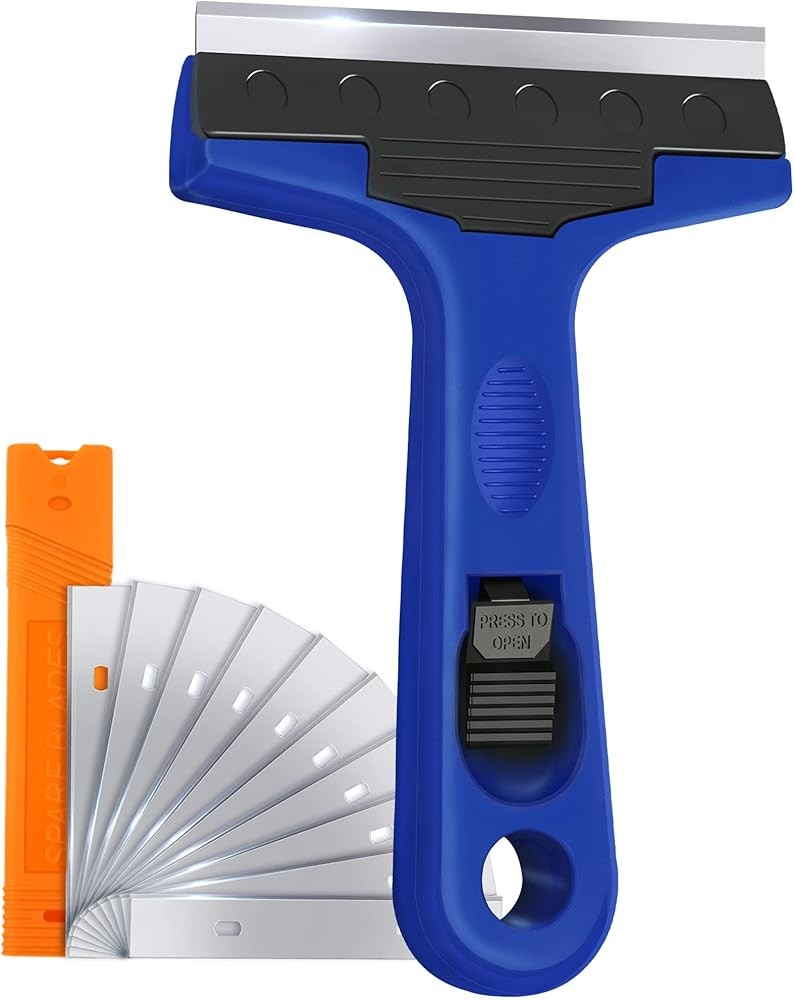 Blade Scraper, Scraper Tool Extra Replacement Metal Blades,