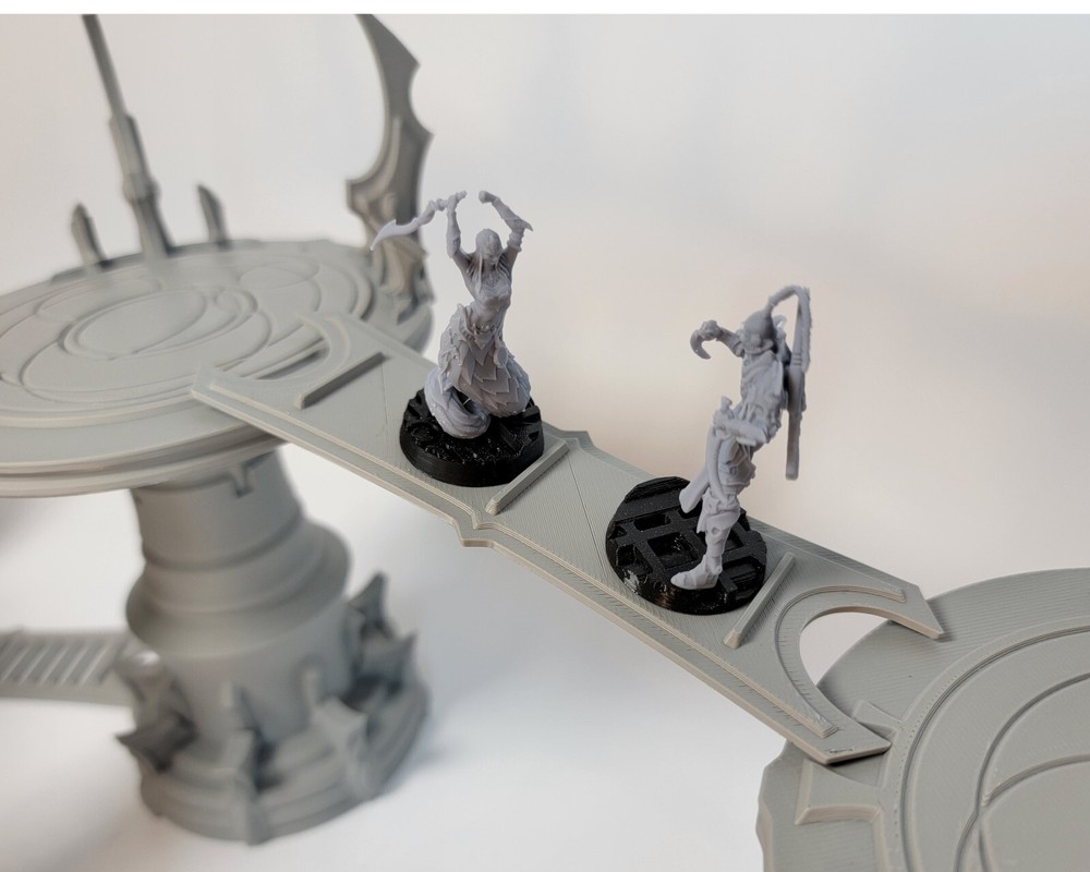 Elven Sky Bridge Platform Set 28mm Tabletop Wargame Terrain