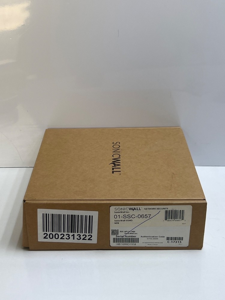 SonicWALL SOHO APL31-0B9 Network Security Firewall