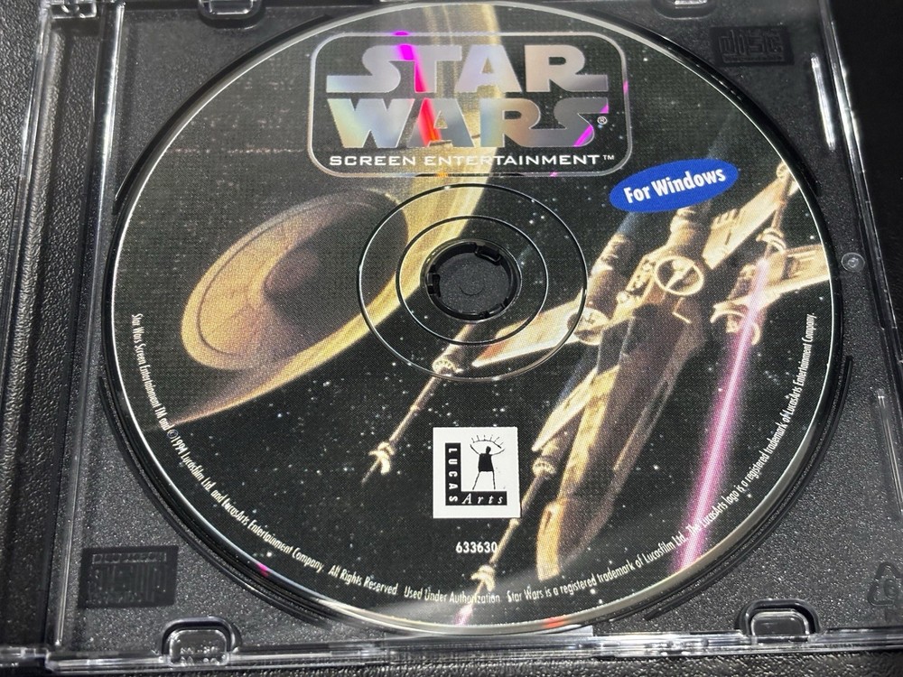 1994 Star Wars Screen Entertainment for Windows - Disc Only PC CD-ROM