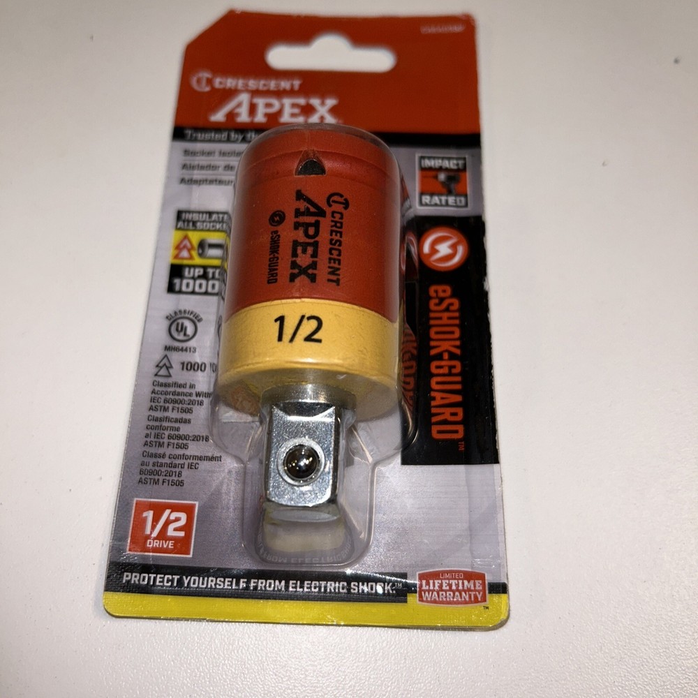 CAEAD332 Crescent eSHOK-GUARD Socket Isolator 1/2'' x 2-1/2'', Brand New