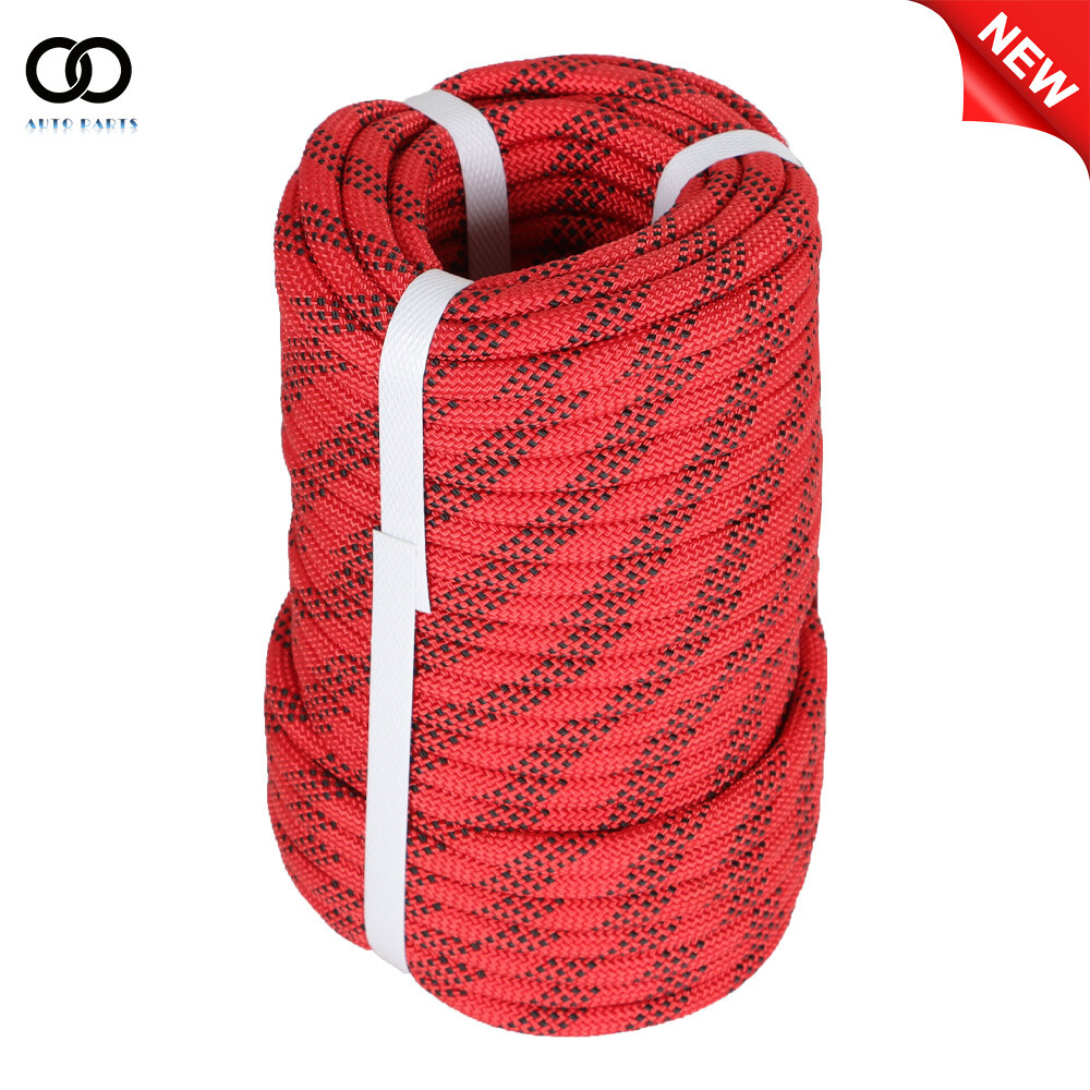 3/8" × 100' Braid Polyester Rope Arborist Tree Climbing Rope High Strong 3520Lbs