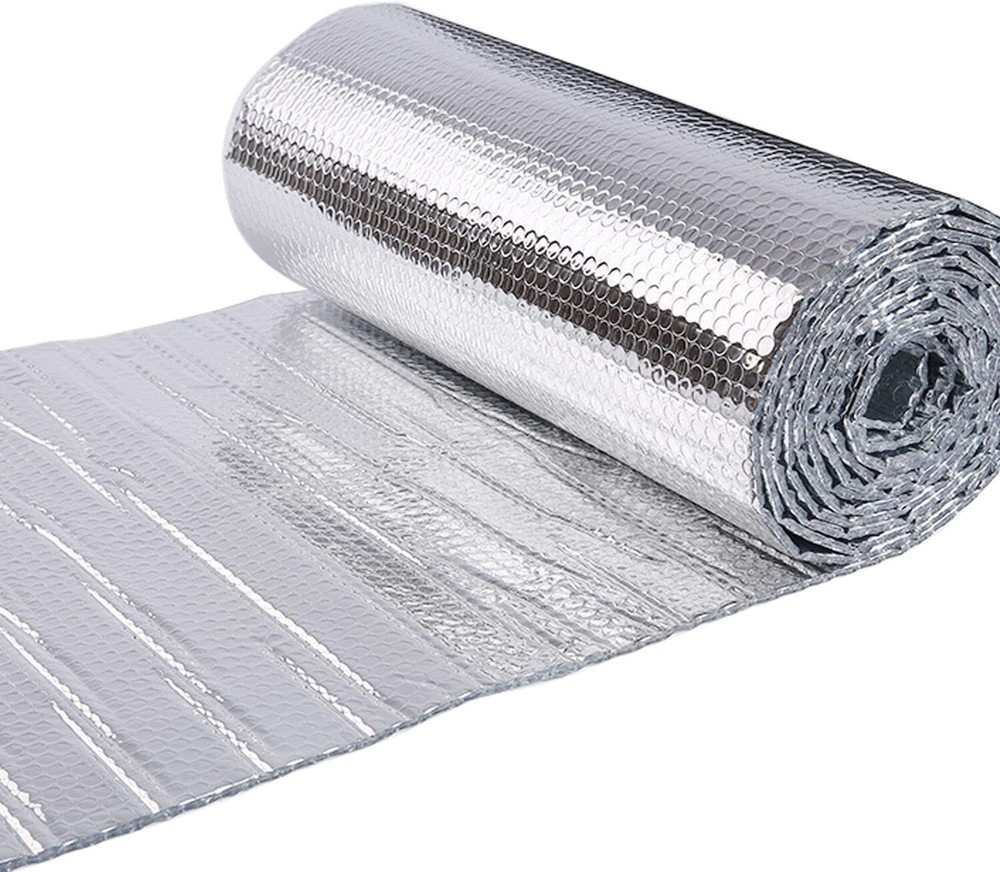 Double Bubble Foil Insulation Reflective Roll 48"x10FT (40SF) FLAME RESISTANT