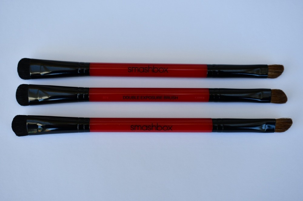 (3-PACK) Smashbox Double Exposure Eyeshadow Angled / Oval Makeup Brush