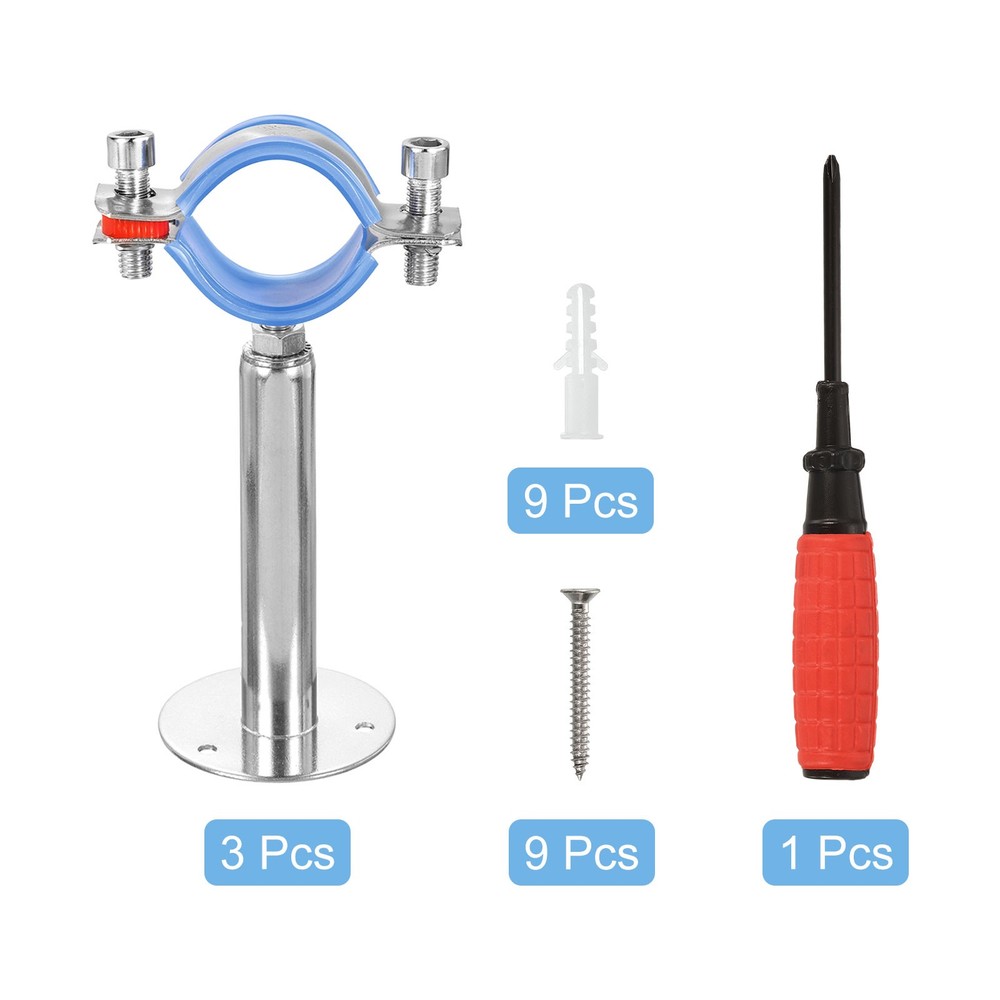 3Pcs Pipe Support, Adjustable Height 100-200mm for OD Pipe 38-40mm