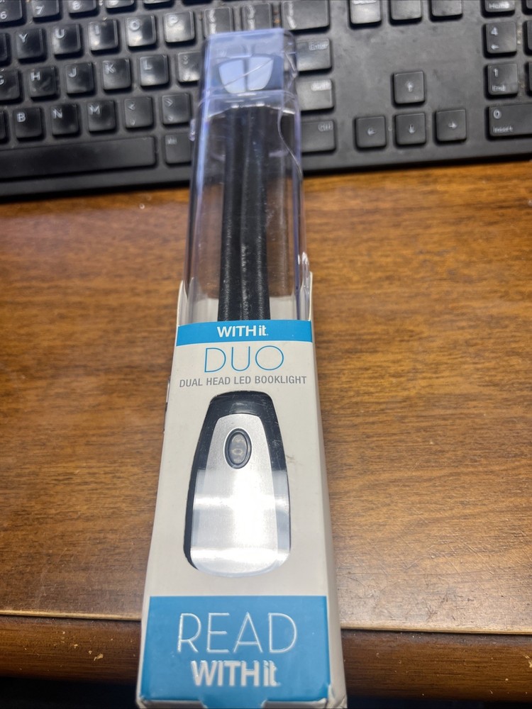 WITHit Clip On Duo Reading Light – Black - NEW