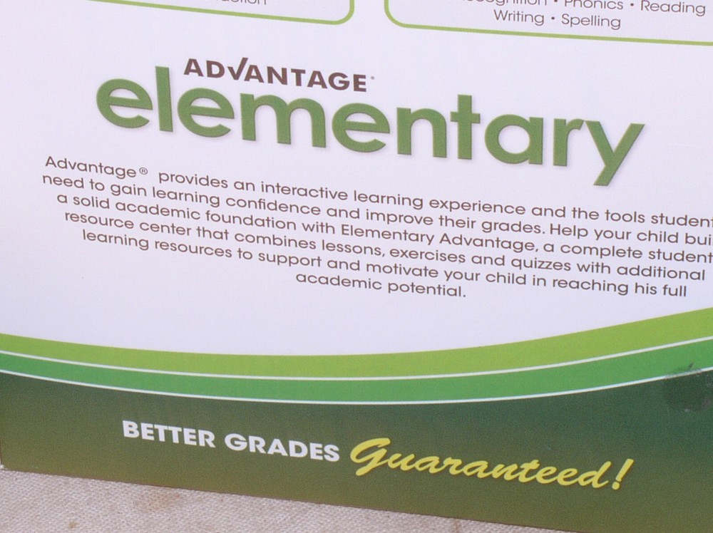 SEALED RETAIL ADVANTAGE ELEMENTARY STUDENT LEARNING CENTER GRADES K-5 WINOWS KEY