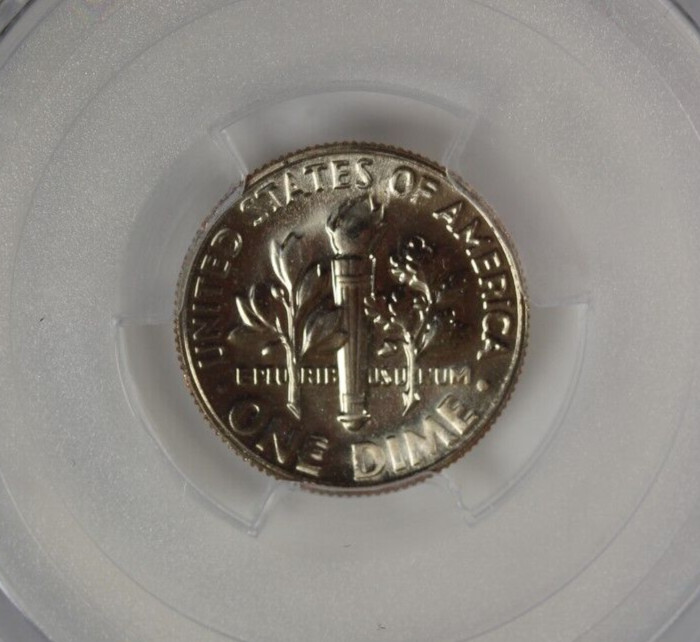 1966 Roosevelt Dime : PCGS SP67 Blazing White