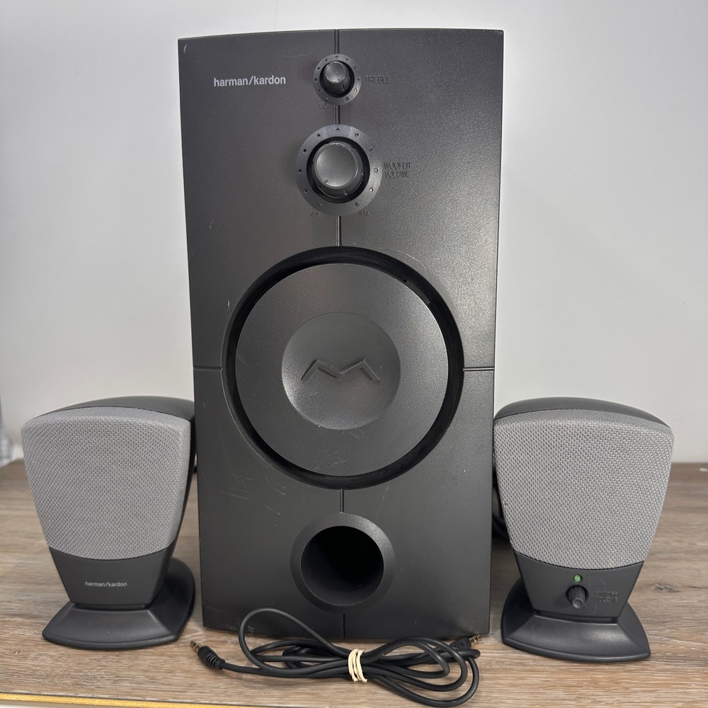 Harman Kardon 3-Pc System Speakers with Subwoofer, Satellite Computer Desktop