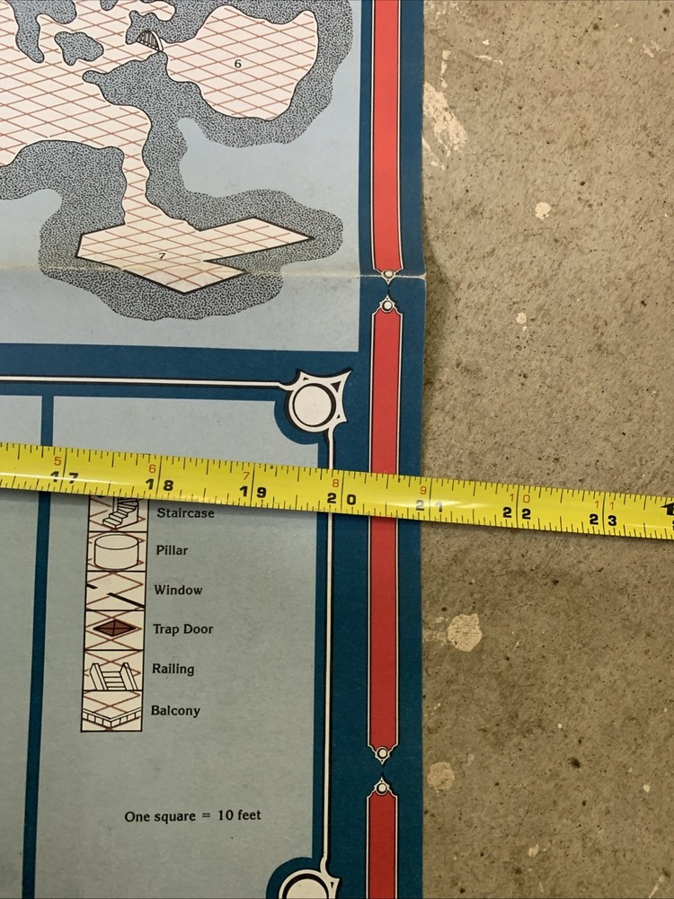 TSR Ravenloft Forbidden Lore Map Only 1992