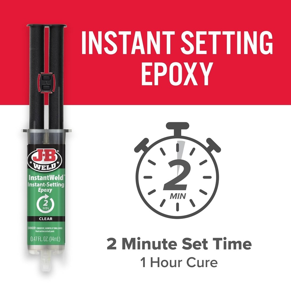 Versatile 14ml InstantWeld Clear Epoxy – 2-Minute Bond, No Mess Application