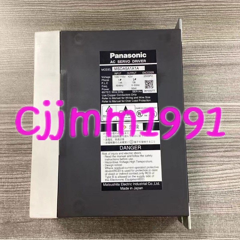 1PC USED Panasonic servo drive MSDA5A1A1A