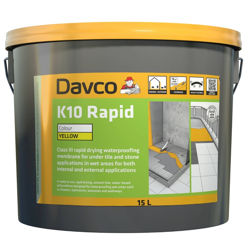 Davco 15L K10 Rapid Tile Waterproofing