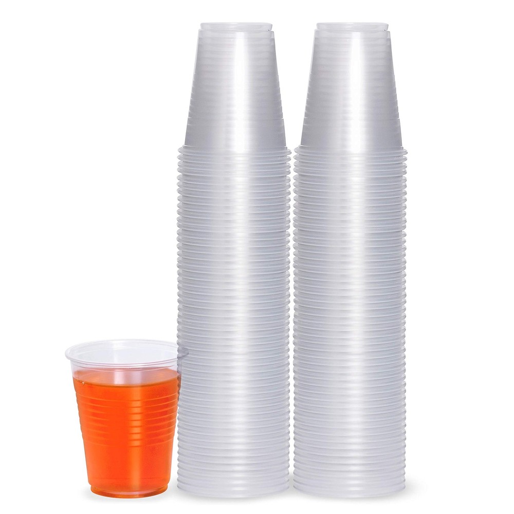 Plasticpro 5oz Disposable Plastic Clear Drinking Cups 400 Count Party