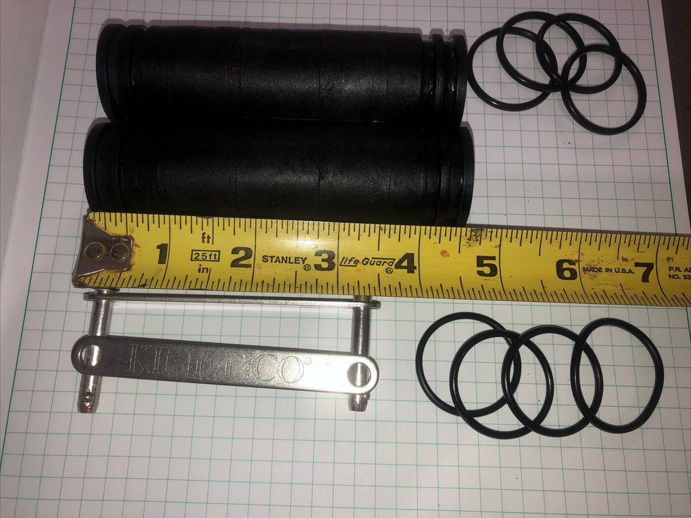 Kinetico  4 1/2" Inlet Outlet Tubes,  pins, links, and 8 O-rings Water Softener