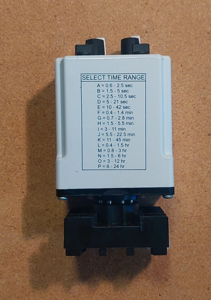 MACROMATIC TR-63126 Time Delay Relay, 12VAC/DC