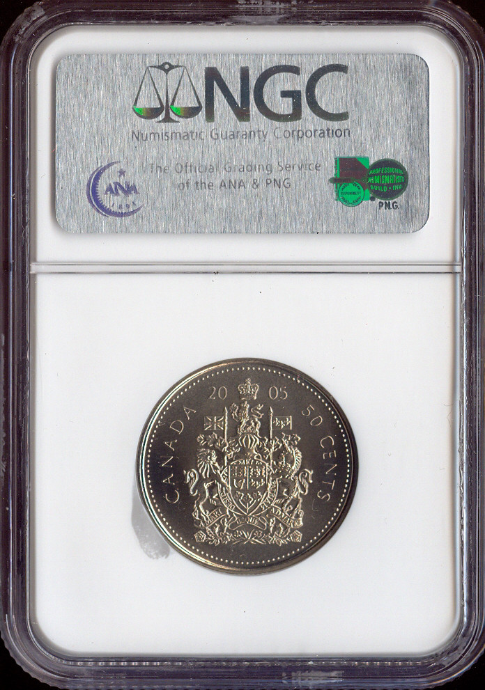 2005P Canada 50 Cents 50C NGC MS67 - Quality
