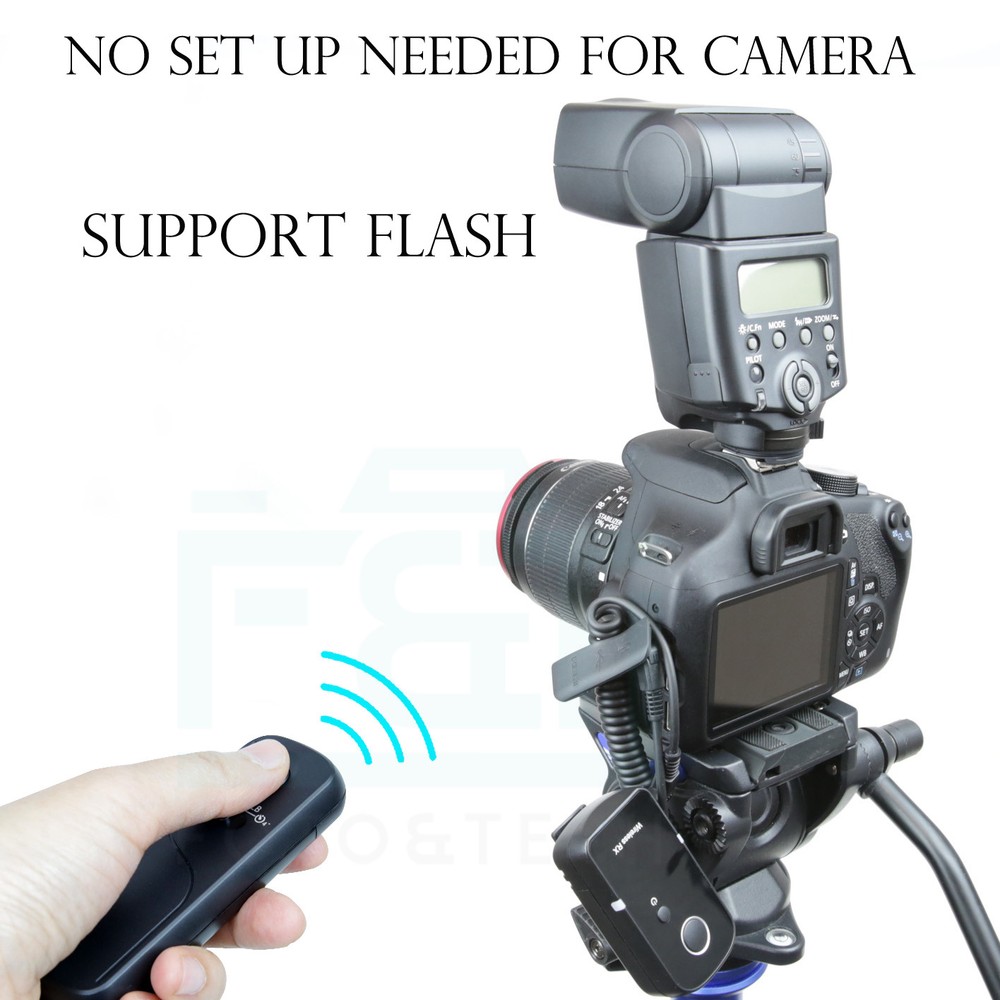 360 Angle Shutter Release Wireless Remote 100M for Nikon D5100 D5000 D3200 D90