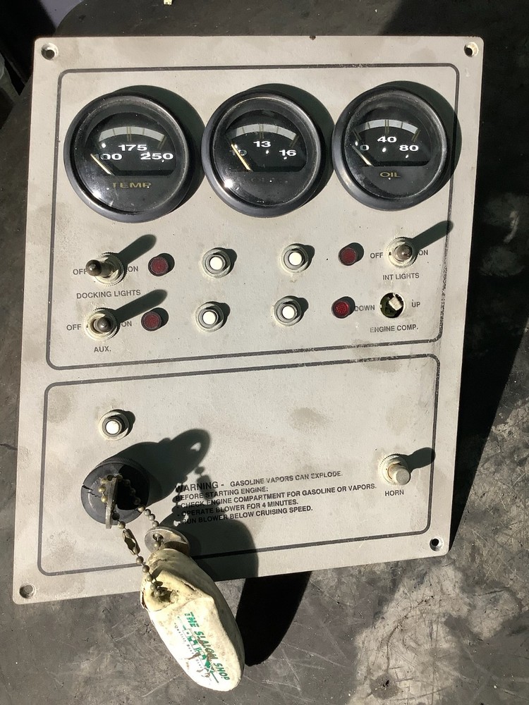 Marine Switch + Gauge Dash Panel w/ Key