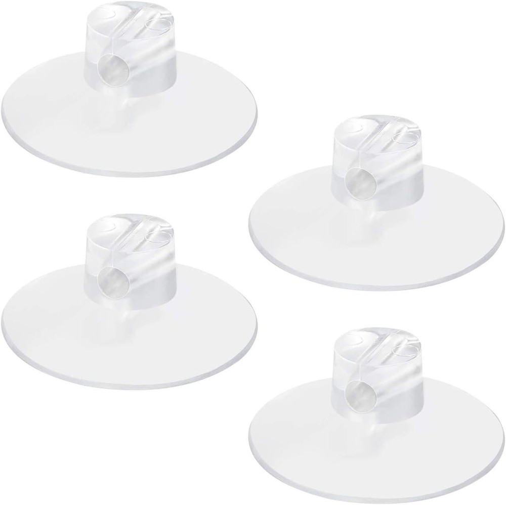 4 Pack Bathroom Shower Caddy Connectors Suction Cups, Heavy Strength Clear