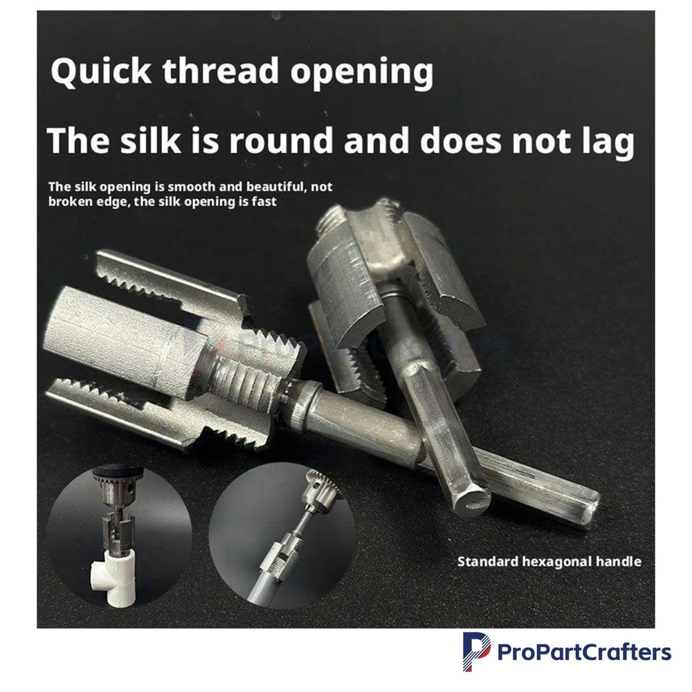 PVC Pipe Threader Kit Integrated Internal & External Pipe Threading-Tool