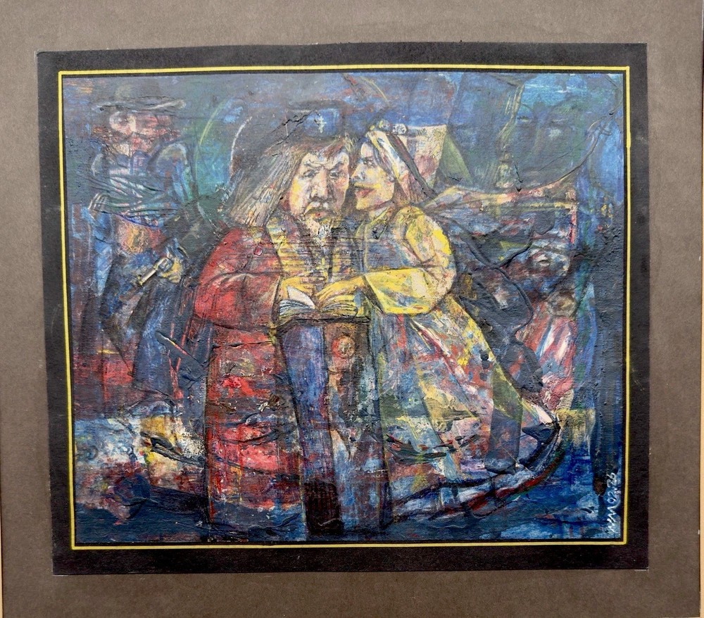 Original Russian Abstract Composition, Graphics, Postmodernism, Signed.
