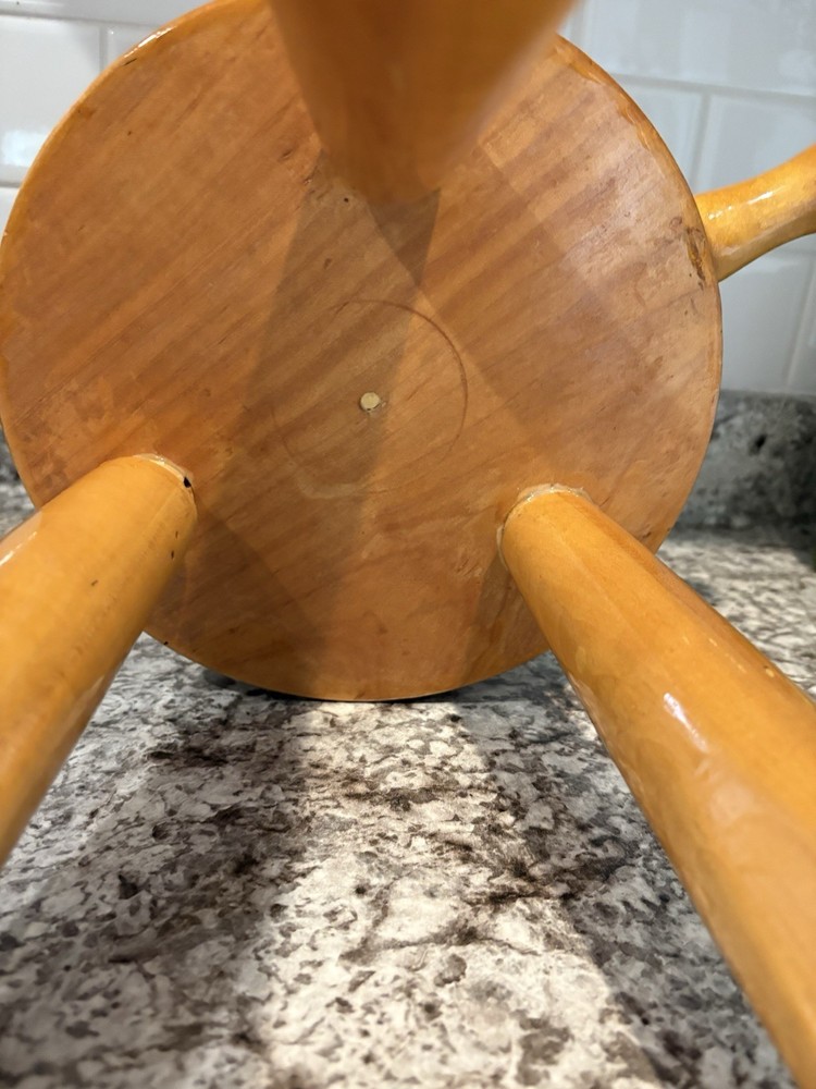 VTG. Solid Wood Milking Stool/plant Stand