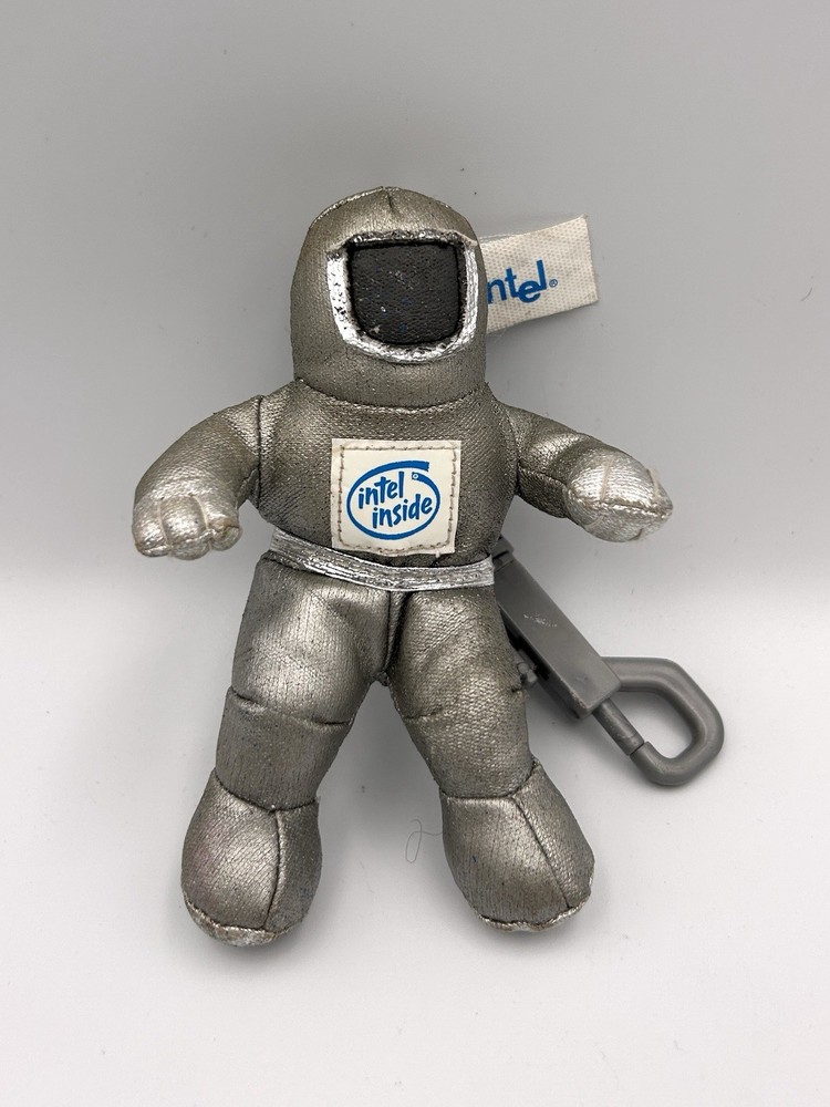 1997 Intel Inside “Bunny People Doll” Plush Keychain