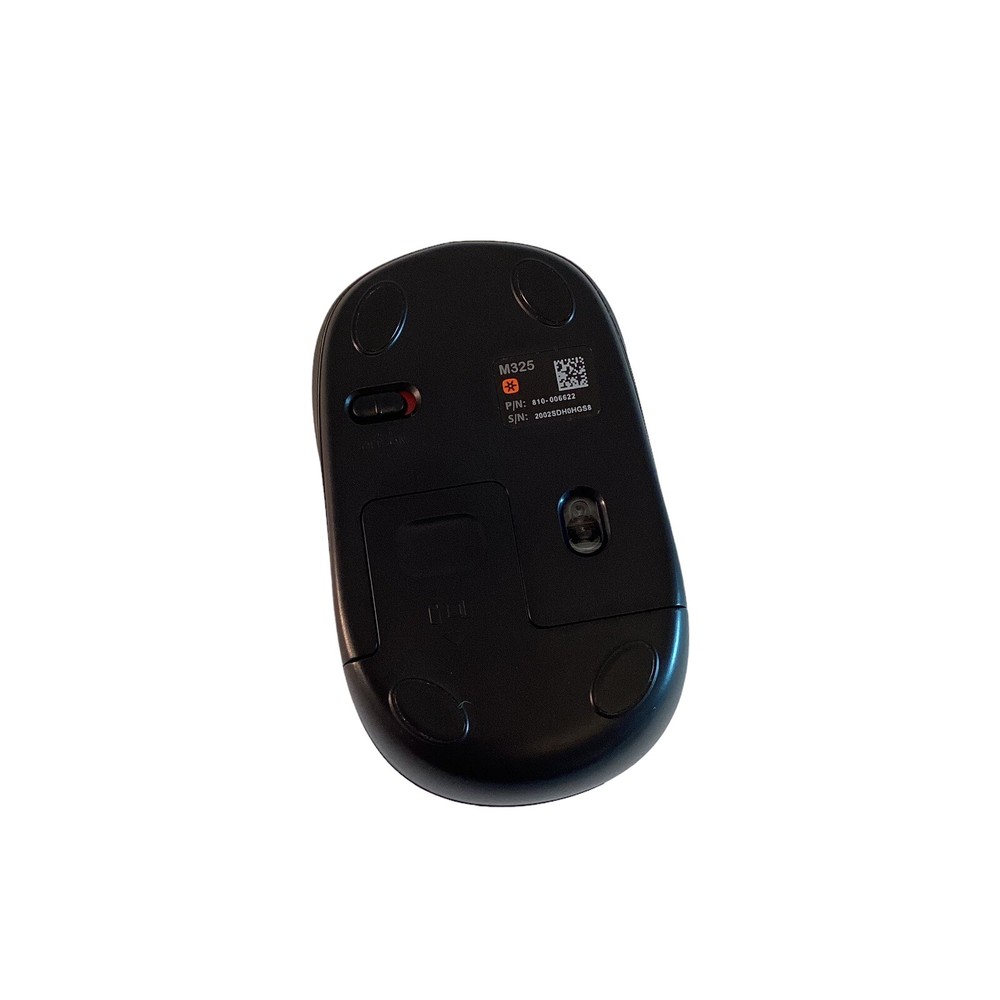 Logitech M325 Wireless Mouse BLACK, USB Connection Computer Mouse