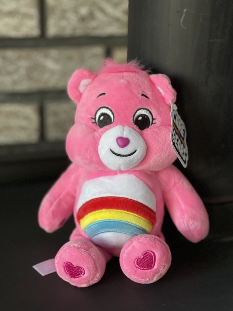Care Bears- Cheer Luck Bear Bean Plush Soft Huggable Material 9”