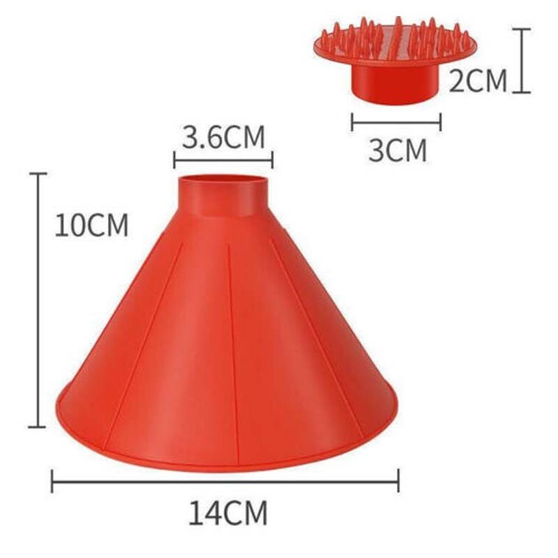 US Car Windshield Magic Ice Scraper Tool Cone Shaped Outdoor Funnel Remover Snow