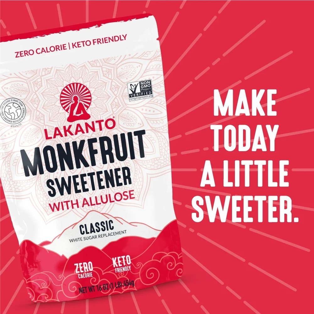 Lakanto Classic Monkfruit Allulose ,White Sugar Replacement.
