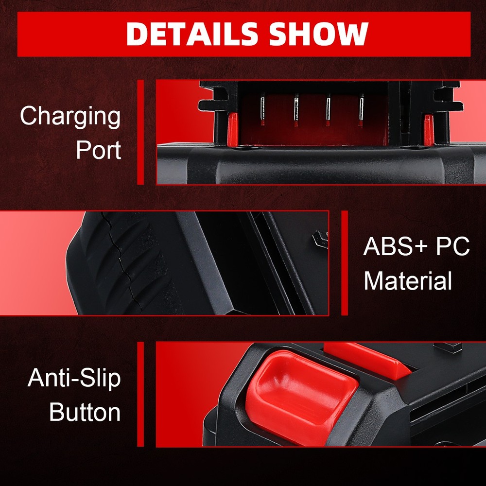 18V 18-Volt 4.8Ah Replacement Battery Pack for Porter Cable PC18B Cordless Tools