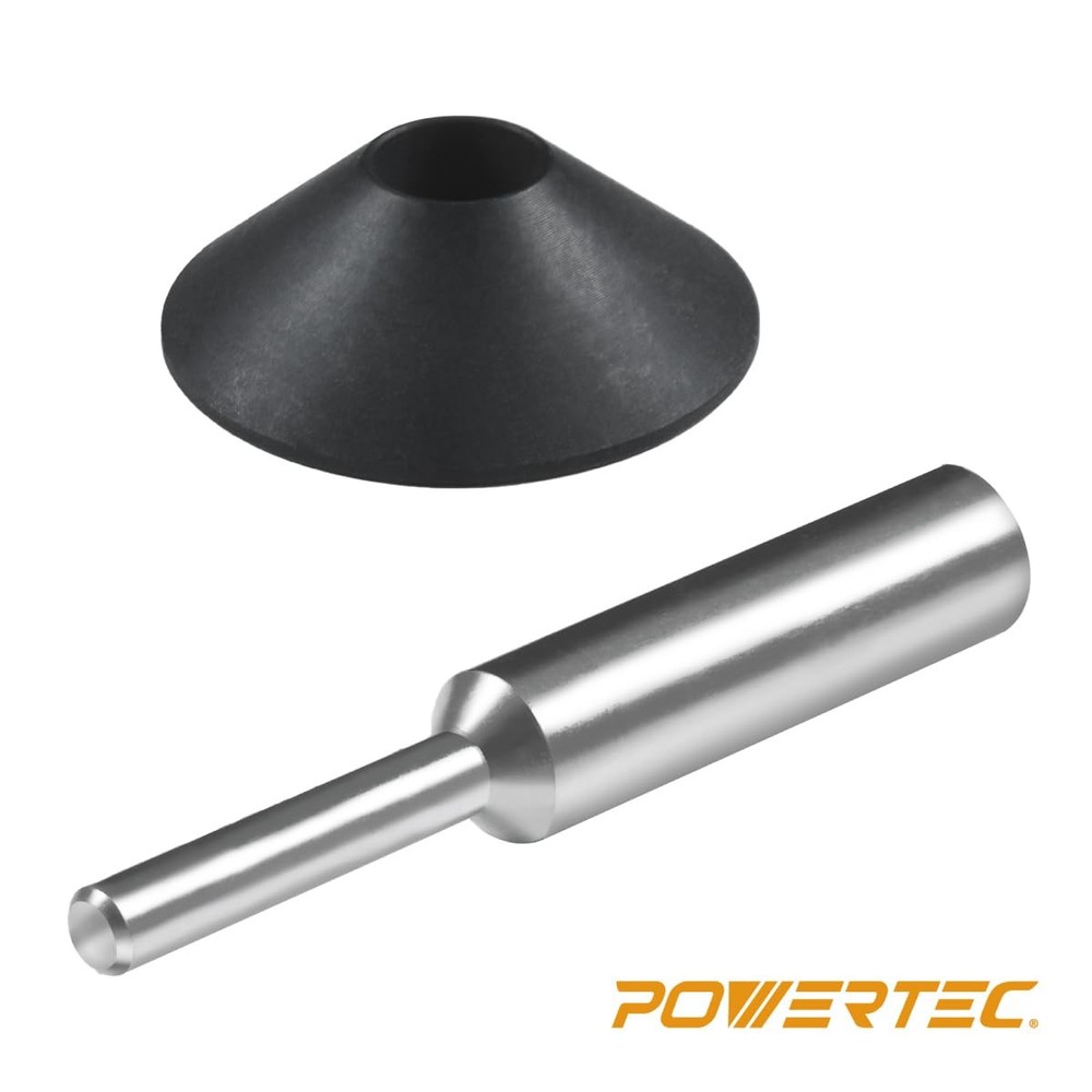 Router Centering Pin Cone Set 1/4 1/2 Inch Base Plate Alignment Tool