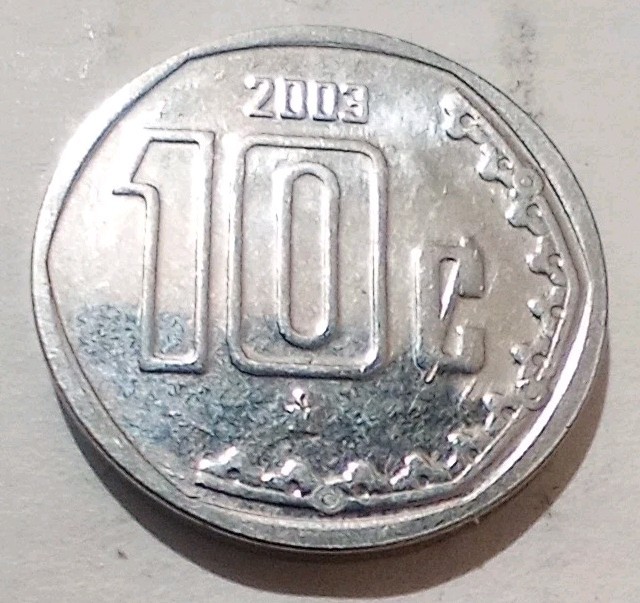 10 Centavos 2003 Mexico Tiny Coin 17 mm