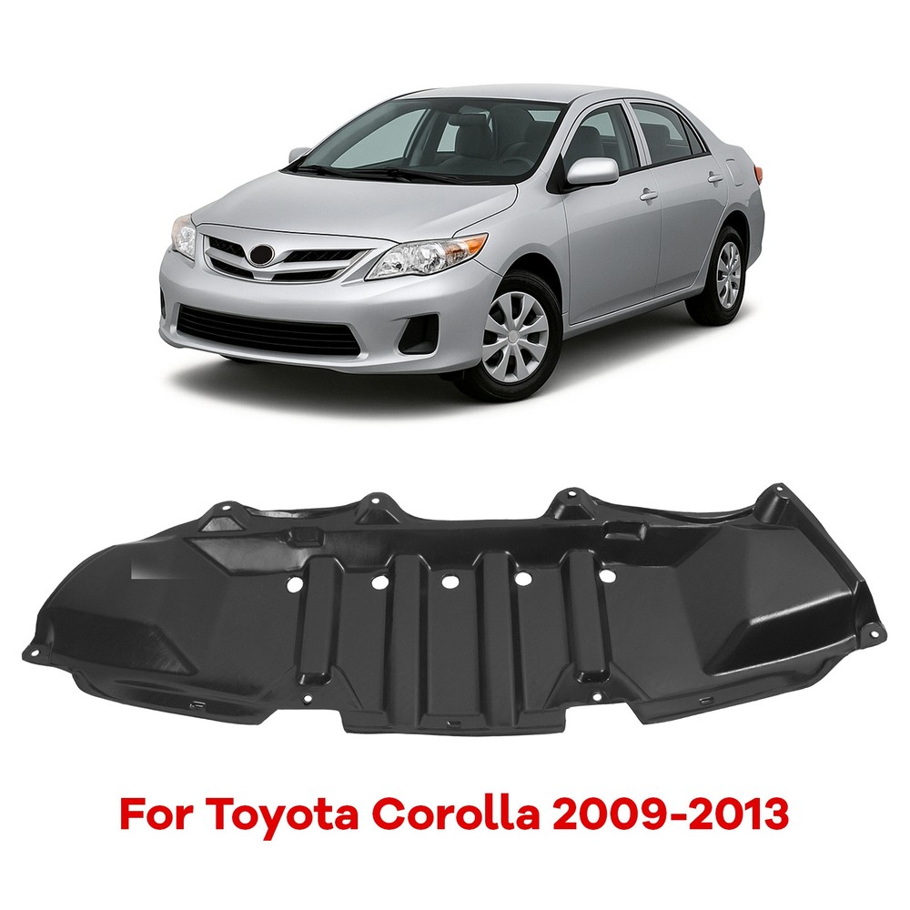 Black Front Under Engine Splash Shield Cover For Toyota Corolla 2009-2013 2012