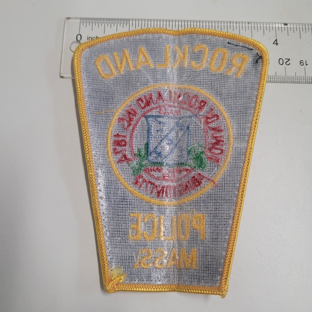 Rockland Massachusetts Police Patch