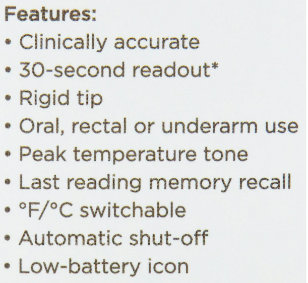 EQUATE 30 Second Digital Thermometer