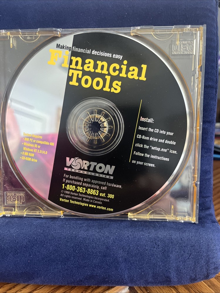 Financial Tools Cotton Technologies Cd Computer Disc