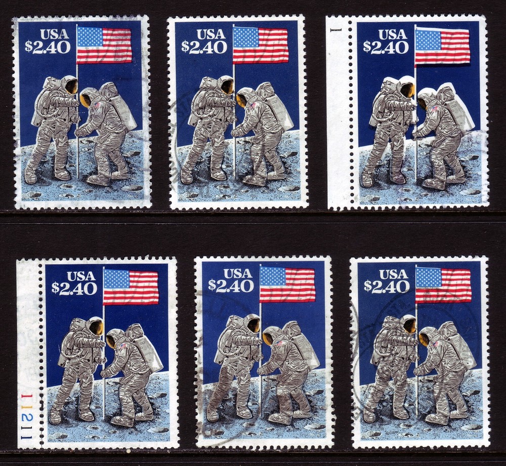 USED #2419 MOON LANDING. MEDIUM FINE 1.