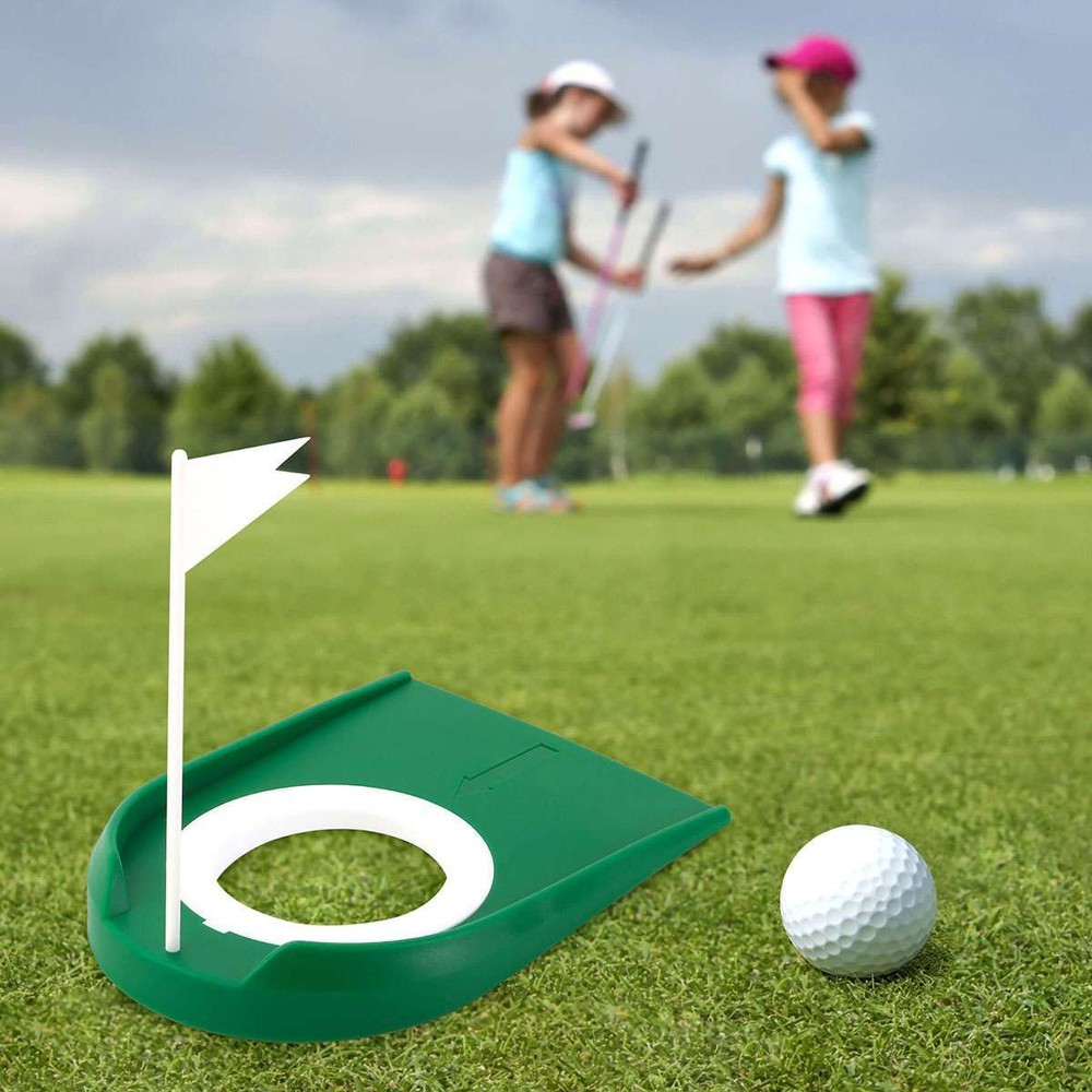 2x Golf Putting Cup and Putt Accuracy Training Hole Use with Golf Putting Mat