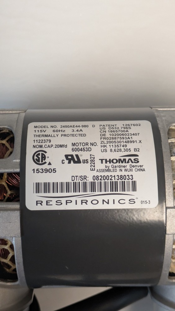 Respironics Everflo Compressor